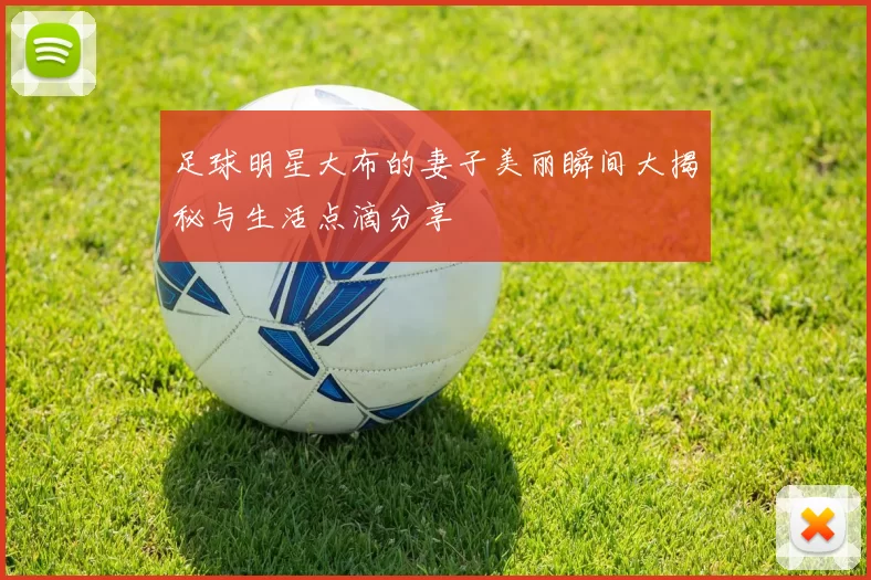 足球明星大布的妻子美丽瞬间大揭秘与生活点滴分享